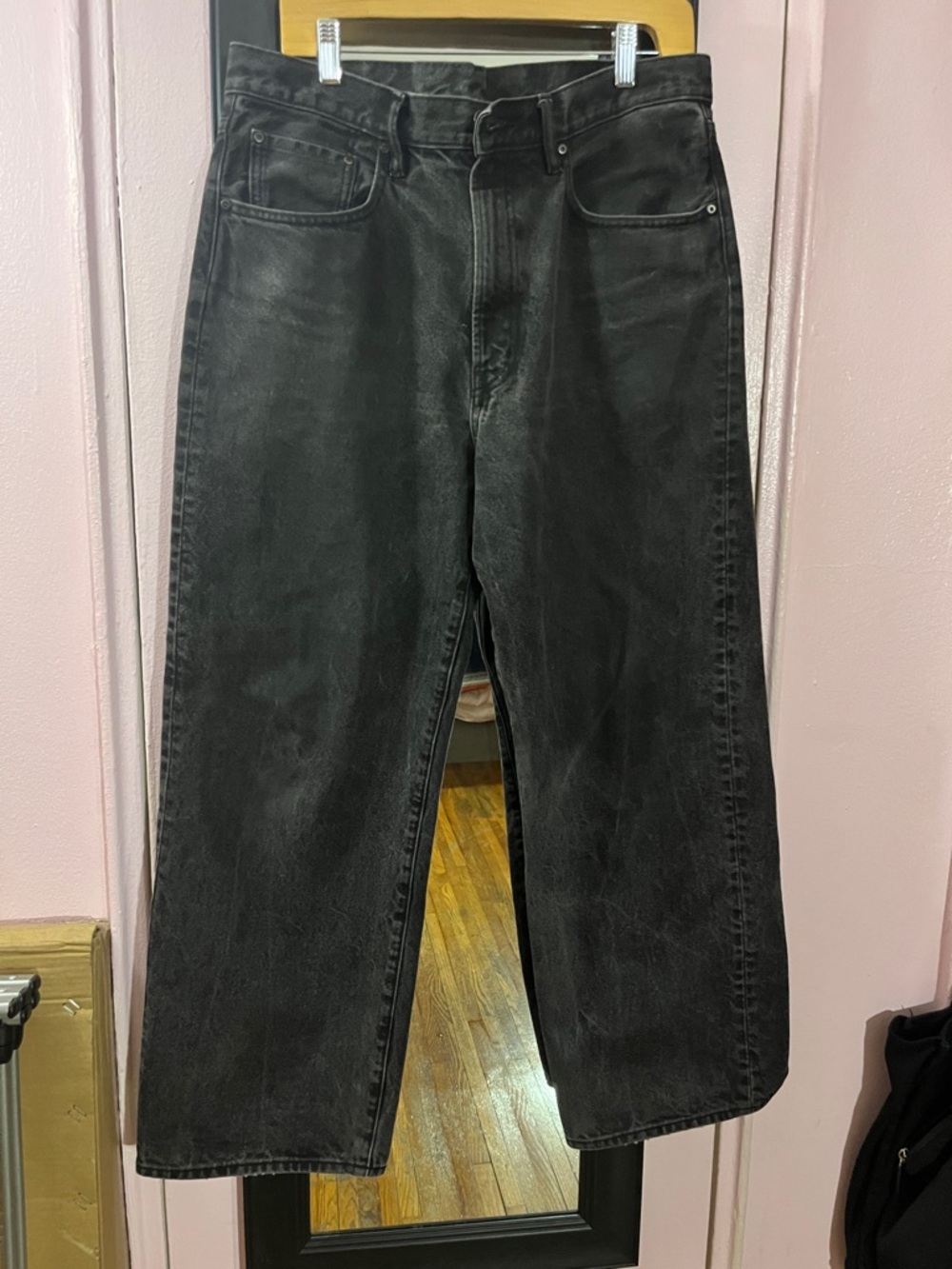 GU Black Cotton Jeans - Size 33